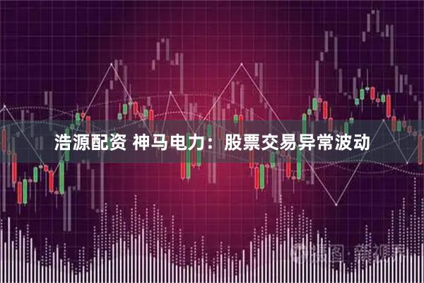 浩源配资 神马电力：股票交易异常波动