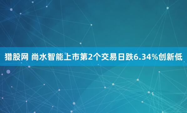 猎股网 尚水智能上市第2个交易日跌6.34%创新低