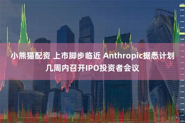 小熊猫配资 上市脚步临近 Anthropic据悉计划几周内召开IPO投资者会议