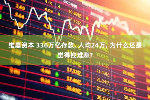 维嘉资本 336万亿存款, 人均24万, 为什么还是觉得钱难赚?