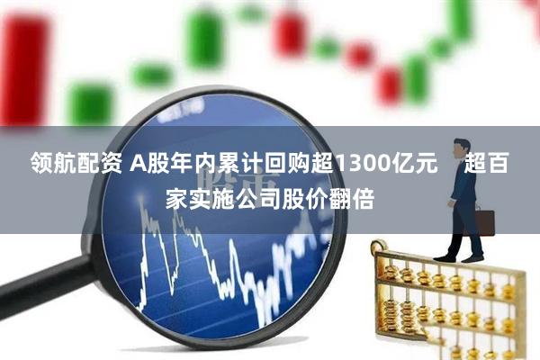 领航配资 A股年内累计回购超1300亿元    超百家实施公司股价翻倍