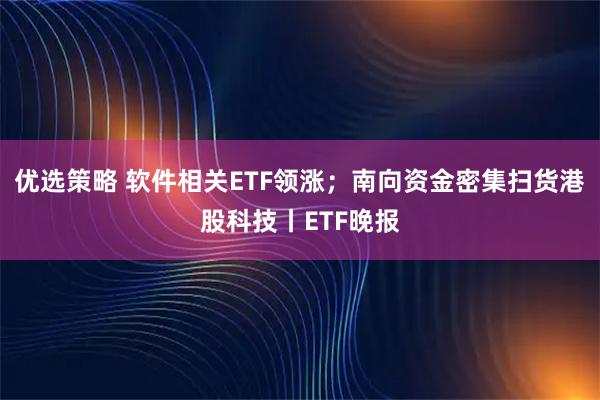 优选策略 软件相关ETF领涨；南向资金密集扫货港股科技丨ETF晚报