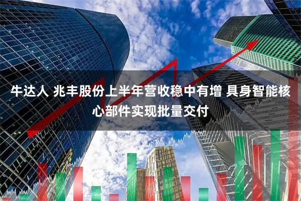 牛达人 兆丰股份上半年营收稳中有增 具身智能核心部件实现批量交付